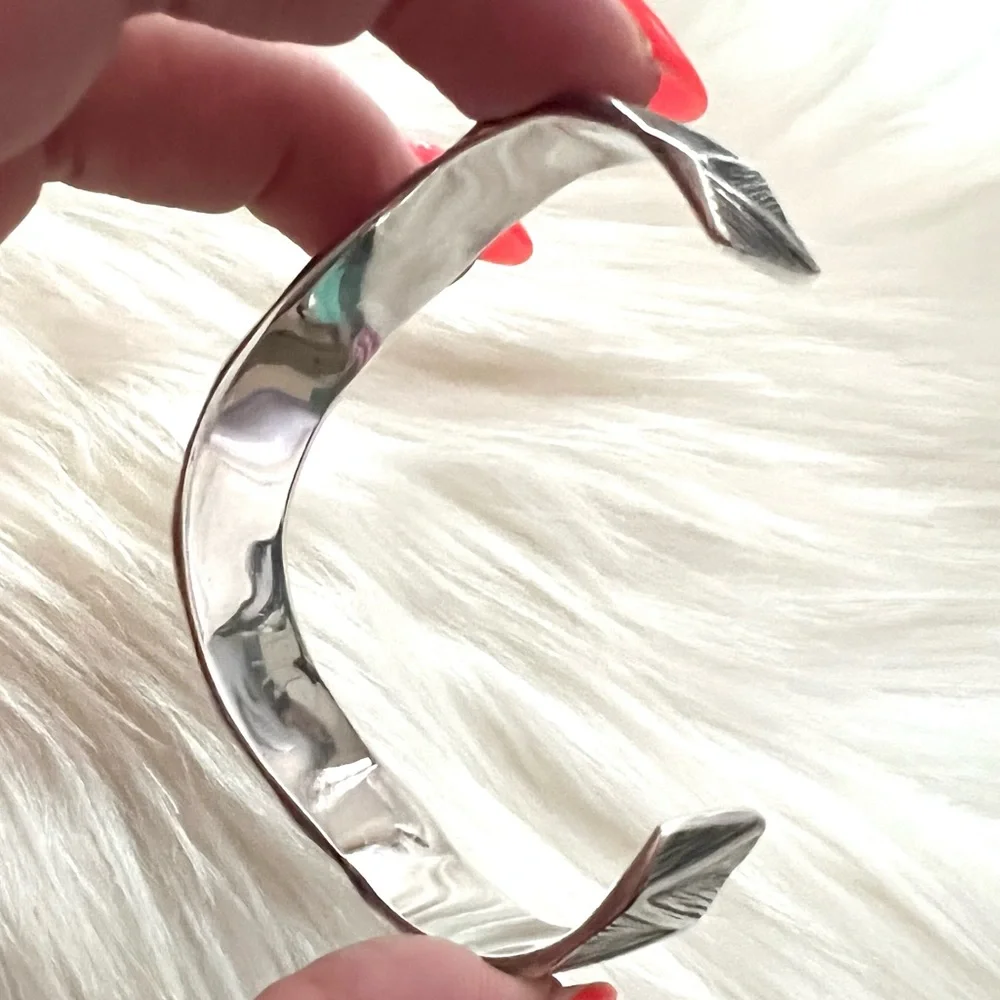 Highly RARE James Avery thatch wave cuff bracelet - Picture 10 of 13